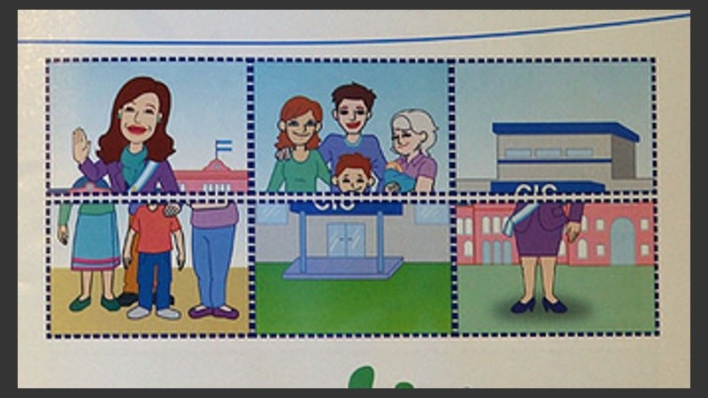 CFK en un rompecabezas infantil.