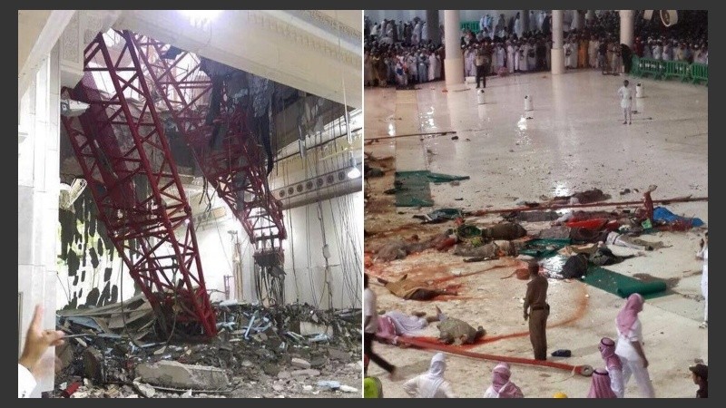 Crudas imágenes de la tragedia en La Meca. 