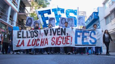 La iniciativa estuvo a cargo de la Federación de Estudiantes Secundarios (FES). (Alan Monzón/Rosario3.com)