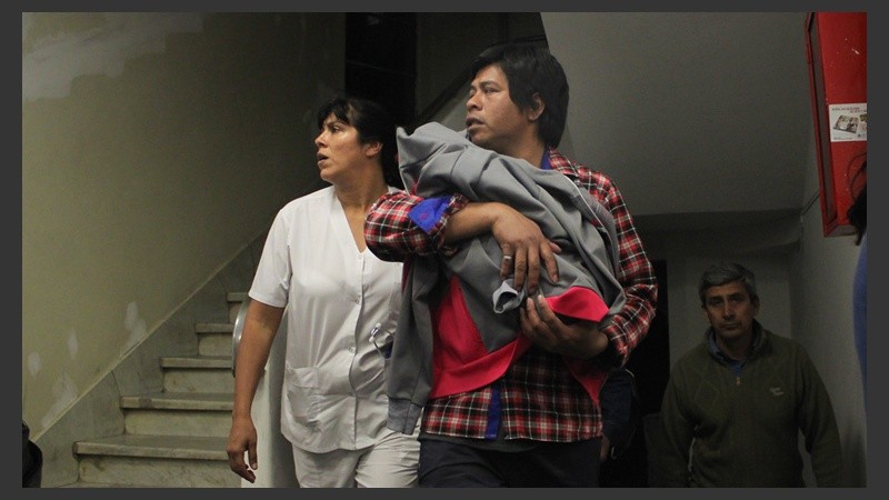 La mayoría eran mujeres con niños. También había embarazadas que tuvieron que ser evacuadas.