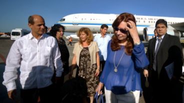 La presidenta llegó esta mañana a La Habana.
