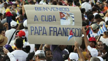 El pueblo cubano mostró su alegría por la visita del Sumo Pontífice. (EFE)