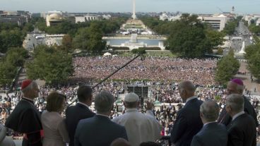 El Papa ante el pleno del Congreso en Washington.