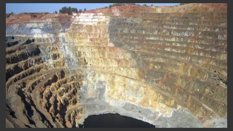 La mina Veladero de San Juan, donde se derramó agua cianurada.