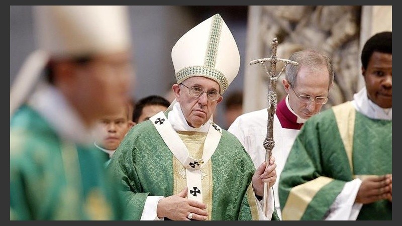 El Papa en la misa de este domingo.