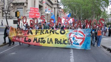 La marcha terminó en los Tribunales Federales.