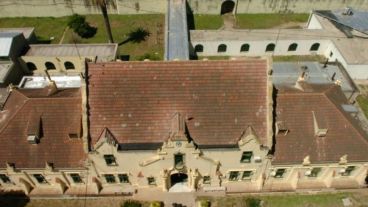 La granda cayó en un patio interno del penal de Coronda.