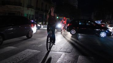 El apagón sorprendió a los rosarinos este miércoles.