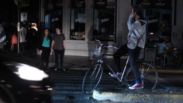 El apagón sorprendió a los rosarinos este miércoles.