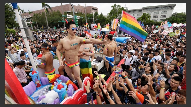 Dicen desde la comunidad homosexual que fue de las convocatorias más masivas de toda Asia. (EFE)