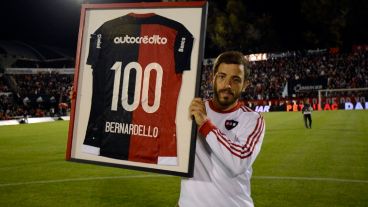Bernardello ya cumplió más de cien partidos con la camiseta rojinegra.