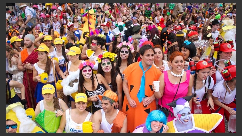 Todos ellos le pusieron color a la mañana gris rosarina. (Alan Monzón/Rosario3.com)