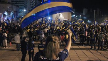 Los hinchas festejaron un nuevo título de Boca. (Rosario3.com)