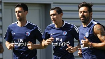 Los tres argentinos del París Saint Germain.