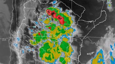 El mapa satelital de las tormentas.