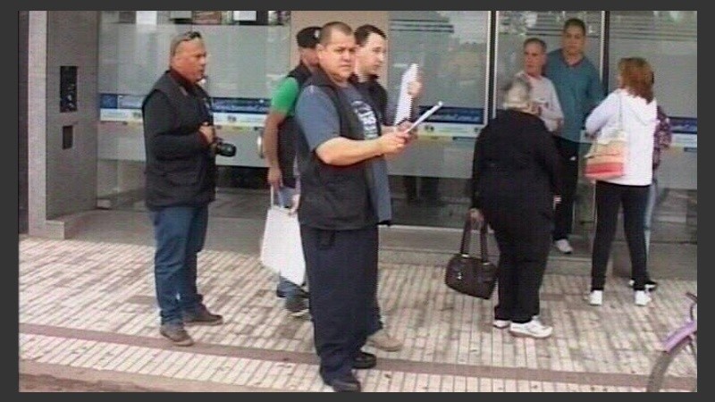 Imagen del banco aquel 28 de septiembre. 