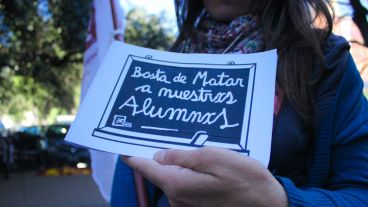 El gremio Amsafé también estuvo presente. (Rosario3.com)