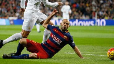El comunicado médico de Barcelona señaló que la evolución de Mascherano "marcará la disponibilidad para los próximos partidos".