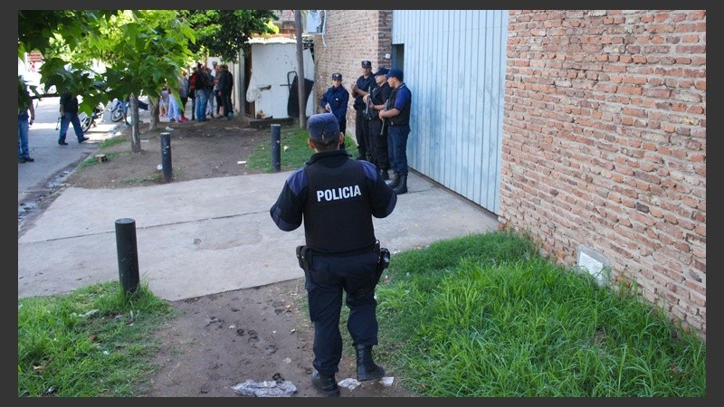 Gran despliegue policial en la zona. 