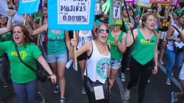 Diferentes organizaciones participaron de la masiva movilización.