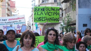 Uno de los carteles visto en la movilización.