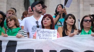 Rosario le dijo no a la violencia contra la mujer.