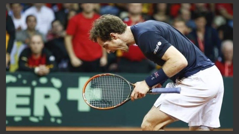 El tenista británico Andy Murray celebra su victoria ante el belga Ruben Bemelmans, en uno de los encuentros del último sábado.