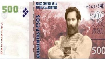 Güemes podría figurar en los billetes de 500 pesos.