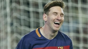 Messi sonríe como el mejor.