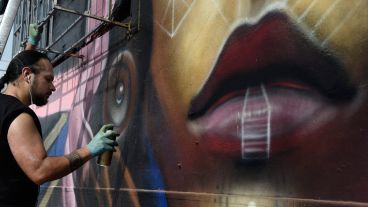 Diferentes artistas mostraron sus talentos en las paredes del distrito Wynwood en la ciudad estadounidense. (EFE)