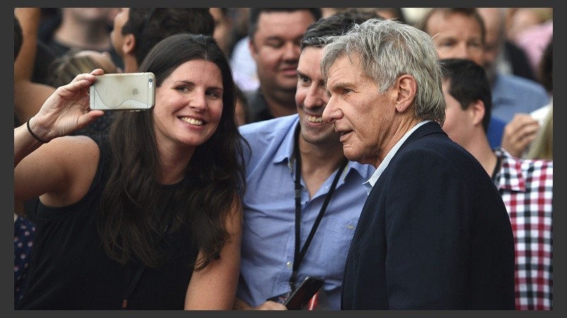 El actor Harrison Ford de visita por Sídney este jueves para promocionar el film. (EFE)