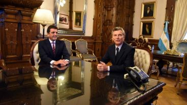 Macri con el líder del Frente Renovador.