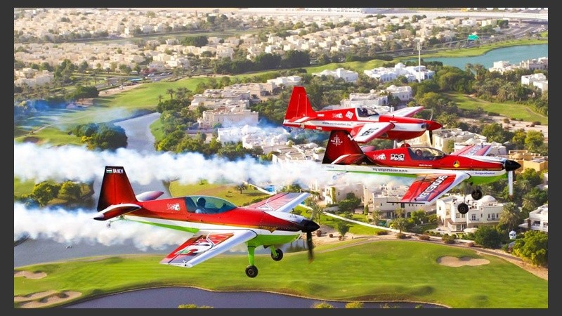 Uno de los mayores atractivos: acrobacia aérea. (Facebook: FAI World Air Games Dubai)