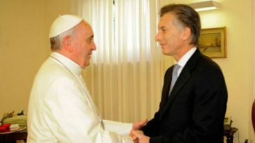 Macri junto a Bergoglio, en una visita al Vaticano.
