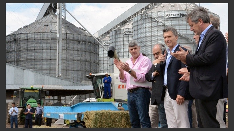 Macri le habló al sector agropecuario en Corrientes. 