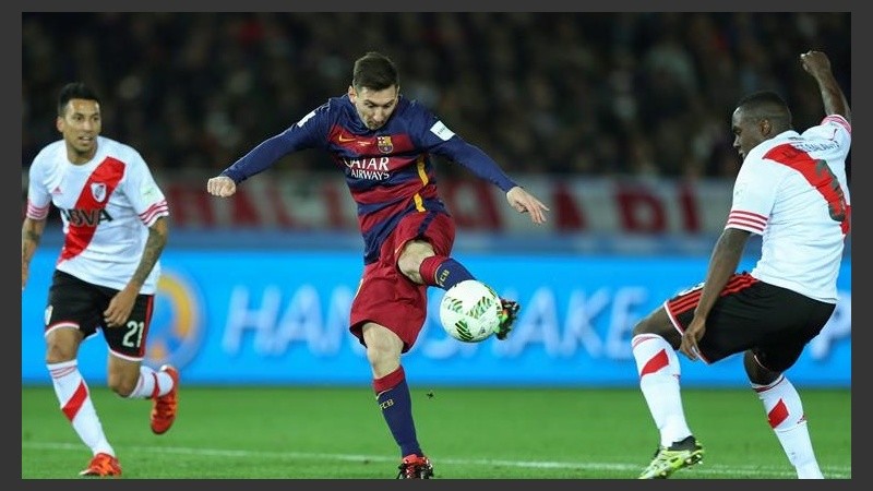 Messi abrió el marcador a los 36 minutos.