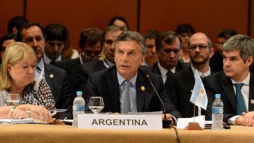 Macri habló en la cumbre del Mercosur este lunes.