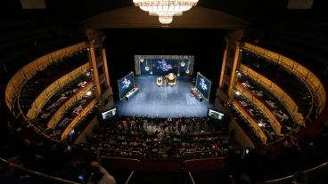 Vista general del Teatro Real donde se desarrolla el sorteo en Madrid. (EFE)