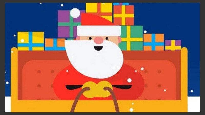 La aplicación incluye juegos tales como sacarle una selfie a Papá Noel o una carrera de obstáculos de renos, entre otros. 