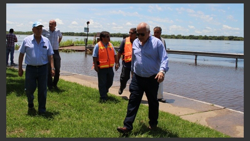 El mandatario pasó por Reconquista al mediodía.