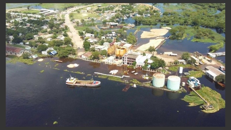 La crecida desde lo alto. 