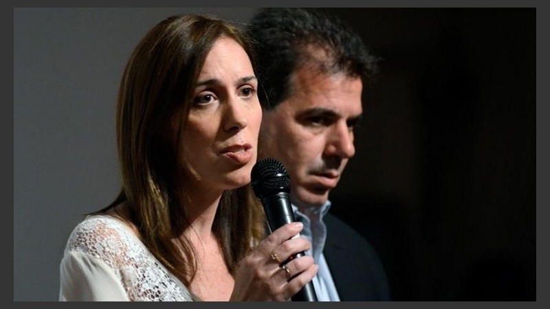 La gobernadora en la conferencia de este lunes.