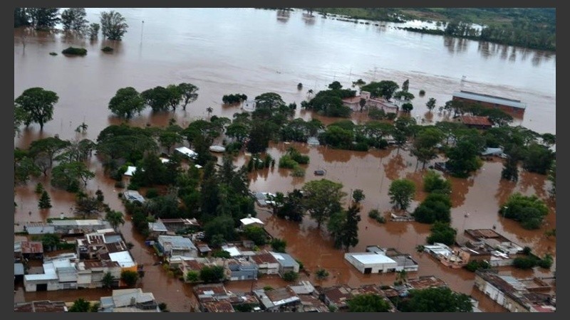 Concordia, la ciudad más afectada por las inundaciones.