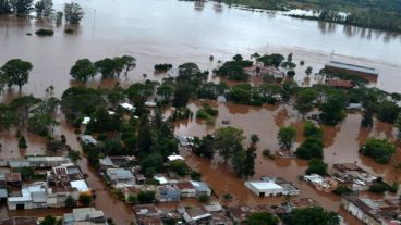 Concordia, la ciudad más afectada por las inundaciones.