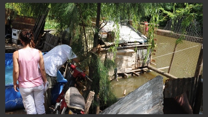 La zona del Mangrullo, donde viven 30 familias.