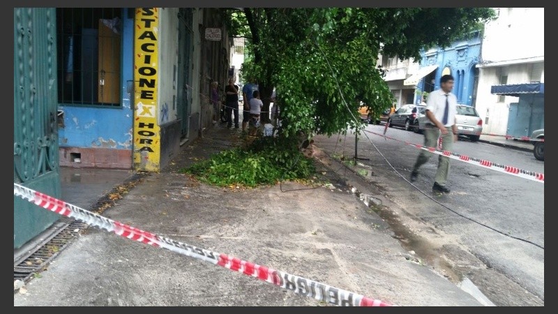 Cayó mampostería en Dorrego al 1500.