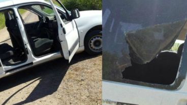 El vehículo en el que viajaban Schillaci y los hermanos Lanatta.