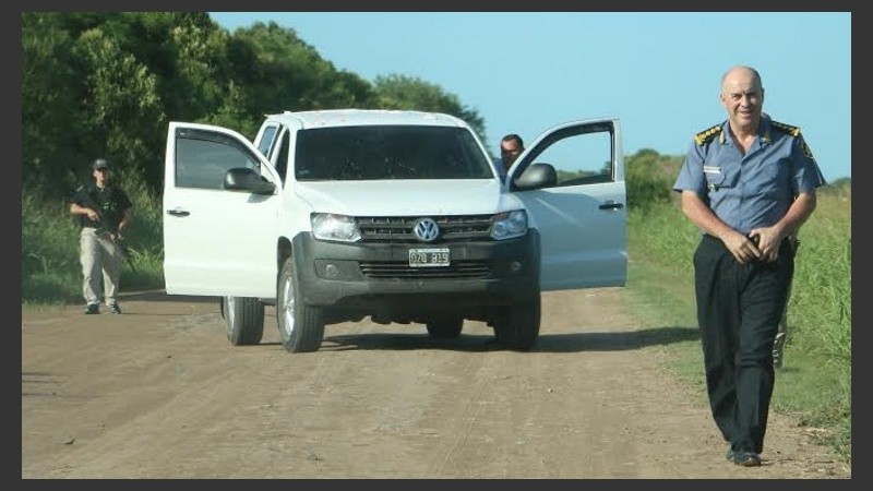 El jefe de la Policía provincial, en el camino que va de Matilde a San Agustín.