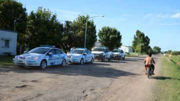 Un amplísimo despliegue alteró la habitual tranquilidad de la zona.
