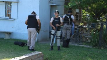 Un amplísimo despliegue alteró la habitual tranquilidad de la zona.